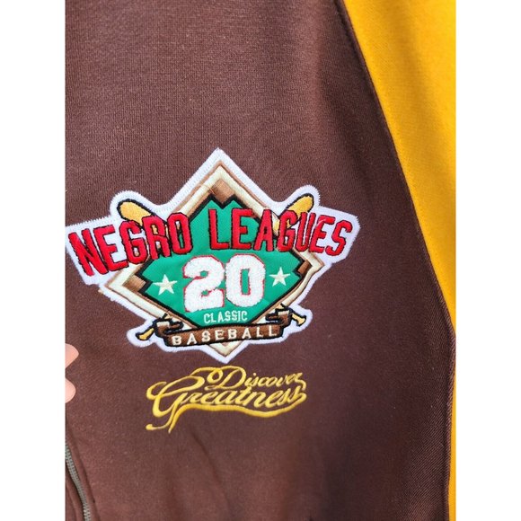 VTG NLBM all stars big boy negro leagues mens XL Museum patch hoodie brown EUC - Picture 5 of 16